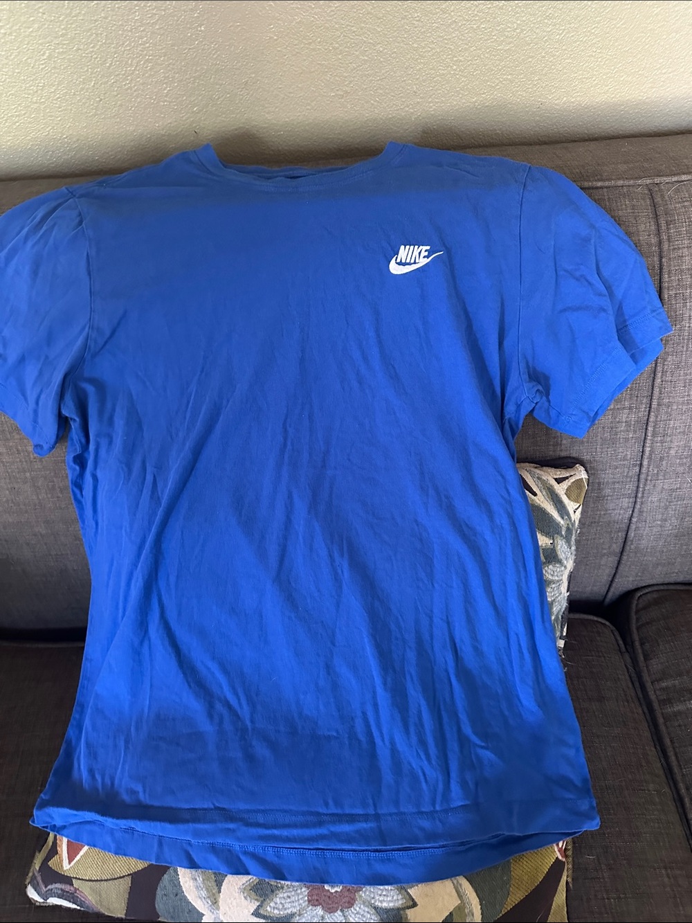 Nike Men’s Royal Blue Short-Sleeve Logo Tee